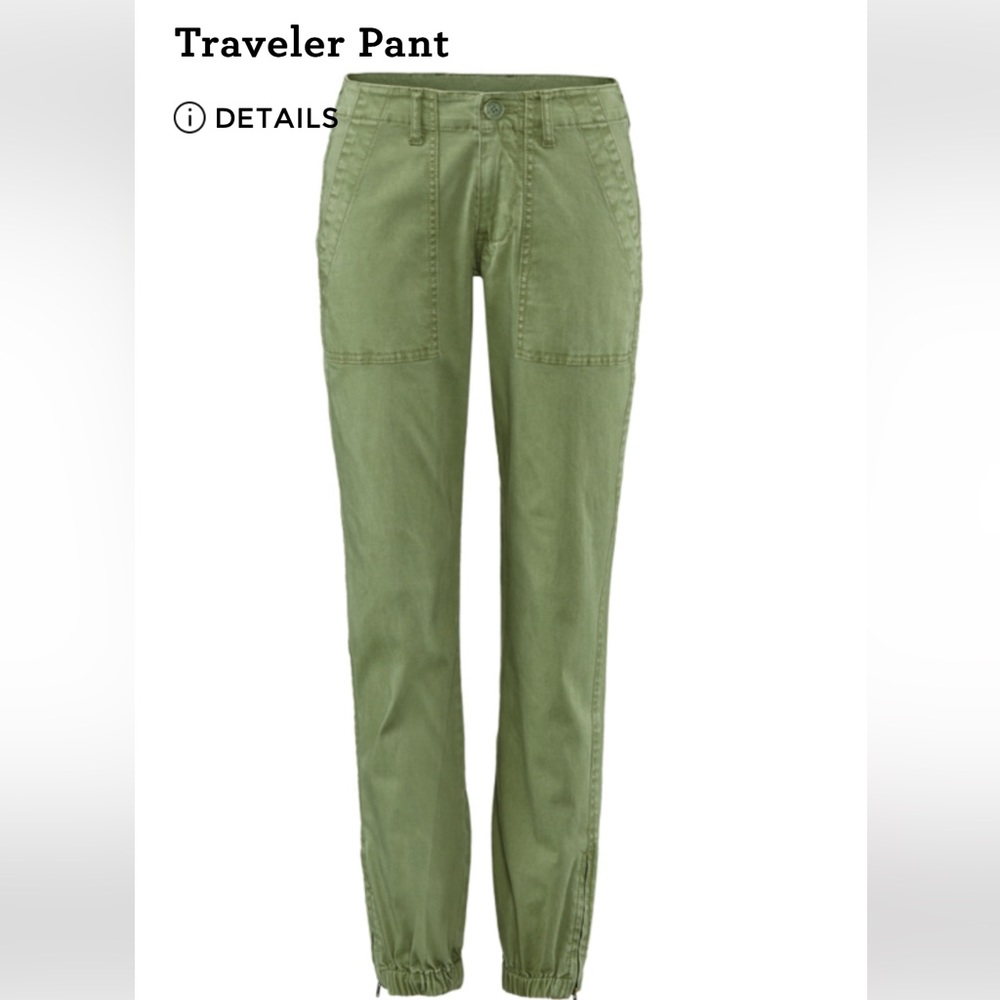 CAbi Traveler pant, cargo style, olive green